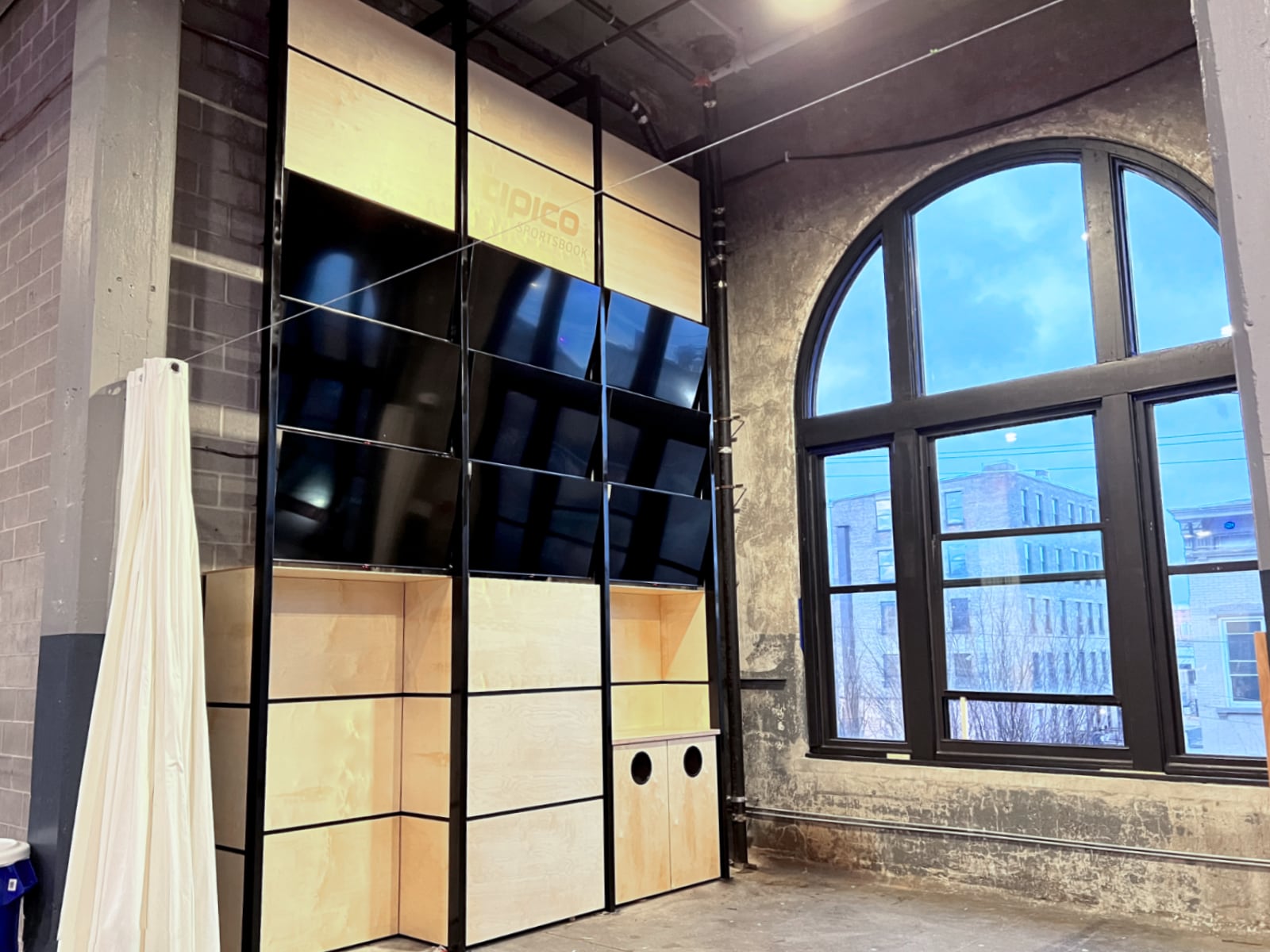 View from the main taproom, looking in