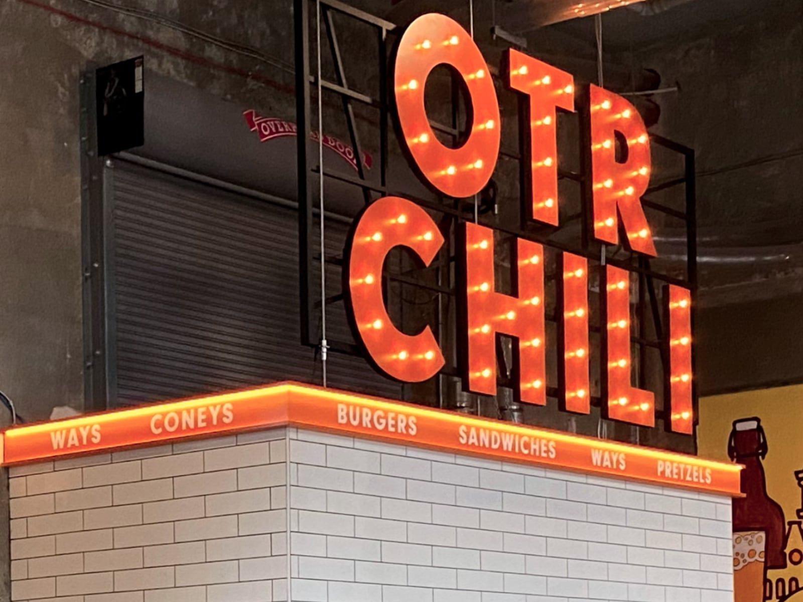 36-inch foam-core marquee letters and illuminated menu fascia